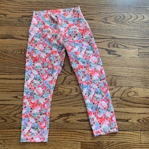 LULULEMON Hi Rise Wunder Under Crop Flowabunga M 6